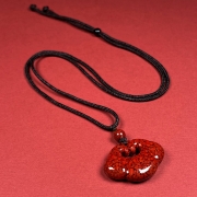 봉연당 상운 목걸이 9A등급순도 크리스탈 붉은주사  길조 장사 주식 재물흥왕 삼재액막이 재수대통 부적비방  s1915