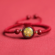 미르보석  육자진언주  재물운 자비 평안 액막이 불교 팔찌   s1922