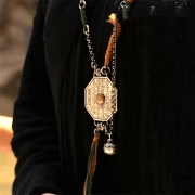 미르보석  행운 재물운 삼재액막이 평안 귀인운  복고풍 패션 목걸이  s1936