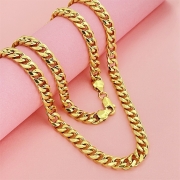 미르보석 6.8MM  60cm 킹스링크  24K도금 평생변색없는 프리미엄 목걸이  s1945