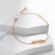 미르보석 세레니아  티타늄강  14k도금 프리미엄 주얼리 팔찌 사랑 우정 행운  s1968