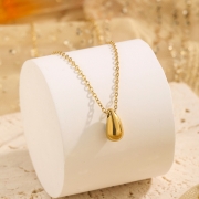 미르보석 14k도금 티어드롭 주얼리 목걸이   s1967