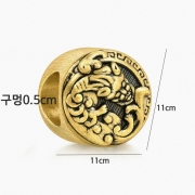 미르보석  diy 재물 행운 비휴 비즈장식  팔찌 목걸이 자동차키링 등에 활용 s1974