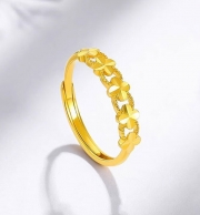 미르보석 행운 네잎클로버 주얼리 반지 s1986