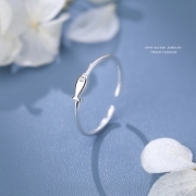 미르보석  s999순은 큐빅아이 물고기 반지 재물운 자식운 행운 주얼리 반지  s1988