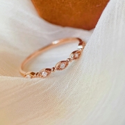 미르보석 s925실버  에끌라르 다이아몬드큐빅 주얼리 반지  s1995