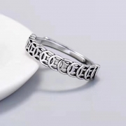 미르보석 은도금  재물운 행운 동전 주얼리 반지  s2023