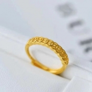 미르보석 24k금색 재물운 행운 동전 주얼리 반지  s2024