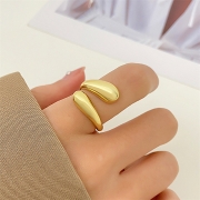 미르보석 Gleam Ring 18k금색 데일리룩 주얼리 반지  s2025