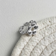 미르보석 s925순은 동백꽃 반지  s2043