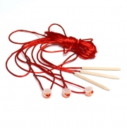 2M (3p)줄길이조절 나무봉 막대 목제블럭 바늘 실꿰기 교구 원목 끈꿰기 구슬끼우기 코바늘