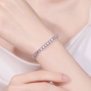 미르보석  2mm  물방울 다이아몬드  프리미엄 사각큐빅보석 주얼리 팔찌   s2089