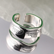 미르보석 당신의 손목 위에 행운을 담다 뱅글 써지컬스틸 여성 주얼리 반지  s2105