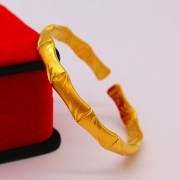 미르보석  999 24k도금 운죽금 여성 팔찌  재물 건강  s2106