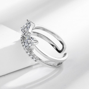 미르보석  프리미엄  백금 다이아몬드큐빅 주얼리 반지  s2130