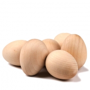 60mm  3p   DIY 비즈 목재 큰계란 우드 공예 원목 달걀  핸드페인팅 나무공 장식  wo6