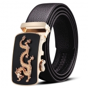 최고급 소가죽 벨트 황금비룡 금속 자동버클  허리띠  B8