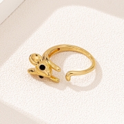 미르보석 재물과 부의 상징  18k황금 쥐  미노스 반지 s412