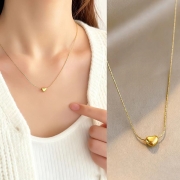 미르보석 18K미니하트 오브골드 주얼리 목걸이   s2178