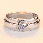 미르보석   2p  s925실버 다이아몬드큐빅 주얼리 반지  s2238