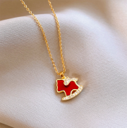 미르보석  s925실버 루쥬마쥬 레드아게이트 말 펜던트 주얼리 목걸이   s2245