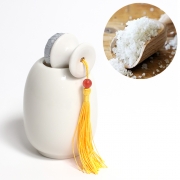 가야토기   재물 금전운 풍수 인테리어 12cm 소금단지 백자 항아리  생기도자기 d04