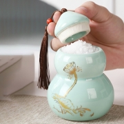 가야토기  연꽃 조롱박  소금단지 풍수 생기 백자 항아리 도자기  d03