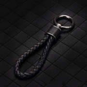미르보석 블랙칼라  고급 수제 가죽끈 자동차키링 키홀더  열쇠고리  가방고리   s2385