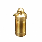 Pill Holder  특대용량  황동 CNC통가공 구급약 보관 캡슐병 휴대용 구급알약통 케이스 보관함   s2398