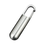 Pill Holder  특대용량 카라비너  304통스텐강 CNC가공 구급약 보관 캡슐병 휴대용 구급알약통 케이스 보관함   s2399