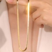 목걸이 실크3mm 스네이크 뱀줄 레이어드 헤링본 써지컬 주얼리   s2547