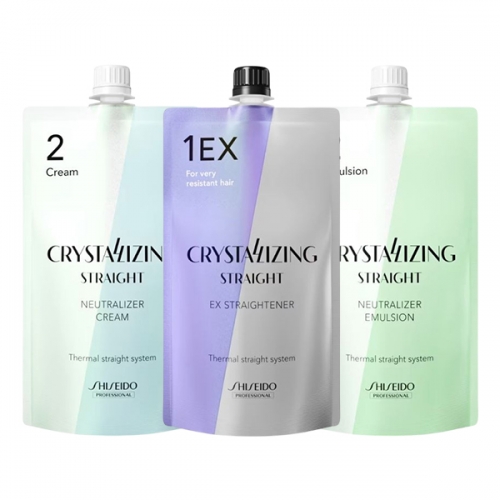 [시세이도] 크리스탈라이징 매직 스트레이트 EX 강한곱슬모발용 1,2제 각각 400ml