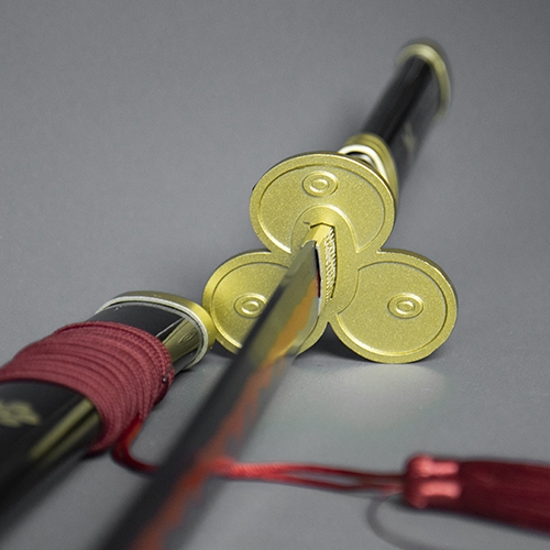 YK 116 K 캐릭터 가검 일본도 중량가검 강철가검 미술도검 진가검 목검 도검  코등이 카타나 사무라이 무사도 다마스커스 접쇠 단조