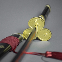 YK 116 K 캐릭터 가검 일본도 중량가검 강철가검 미술도검 진가검 목검 도검  코등이 카타나 사무라이 무사도 다마스커스 접쇠 단조