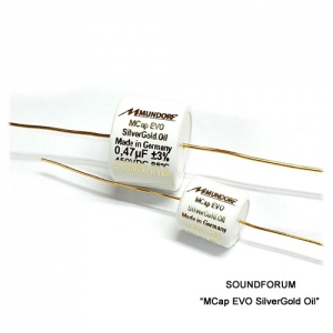 문도르프 오일콘덴서 MCap EVO SilverGold Oil 33uF(±1%) 문도르프 오일콘덴서 MCap EVO SilverGold Oil 33uF(±1%)