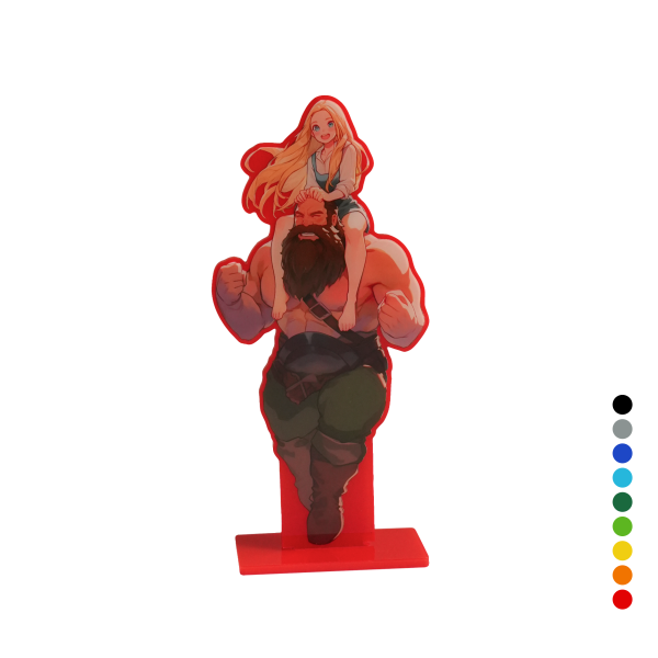 아크릴 스탠드 커스텀제작 불투명 컬러