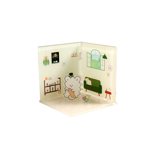 아크릴 디오라마 3면형 커스텀제작 투명