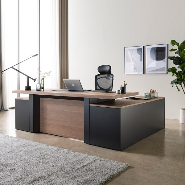 [리바트오피스]EX9 900G 임원책상/아라비카오크