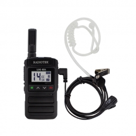 라디오텍 DFR-T5 무전기용 리시버 로그 IN-8000T 경호용이어마이크