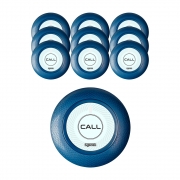 씨스콜 신형 생활방수 호출벨 ST-A1 다크블루 테이블벨 비상벨 10개 세트