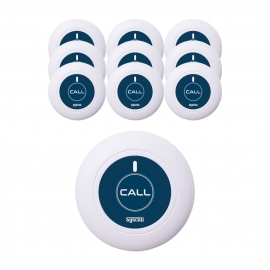씨스콜 신형 생활방수 호출벨 ST-A1 화이트 테이블벨 비상벨 10개 세트