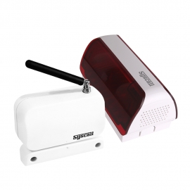 씨스콜 문열림감지 알림 음성경광등 세트 (SDS-200 + SLL-400SV)