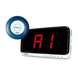 씨스콜 수신기 모니터 + 신형 슬림 호출벨 1개 세트 (SR-A2001 + ST-A1 다크블루)