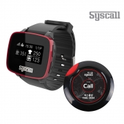 씨스콜 슬림호출벨 블랙 1개 + 손목형 페이져 세트 (ST-200 + SB-650 레드블랙)