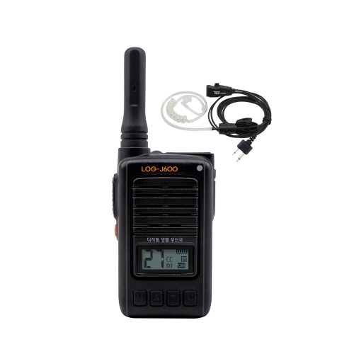 고성능 LOG-J600 디지털 생활무전기 이어마이크포함 풀세트