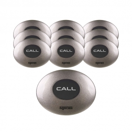 씨스콜 ST-300S 메탈릭 컬러 초슬림 신형 방수 호출벨 10개 세트