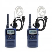 민영정보 MYT-F32 미니 디지털 생활용 무전기 2대 풀세트 경호용이마이크 포함