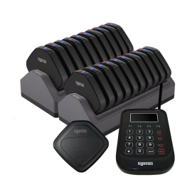 [씨스콜] 블랙 다이아진동벨 20개세트 (SGP-300R_20C) - 로고스티커 무료제작 / 까페, 식당, 레스토랑, 까페, 프렌차이즈매장