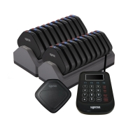 [씨스콜] 블랙 다이아진동벨 20개세트 (SGP-300R_20C) - 로고스티커 무료제작 / 까페, 식당, 레스토랑, 까페, 프렌차이즈매장