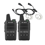[ HK ] 디지털 생활무전기 HK-407D 이어폰포함 2대 풀세트